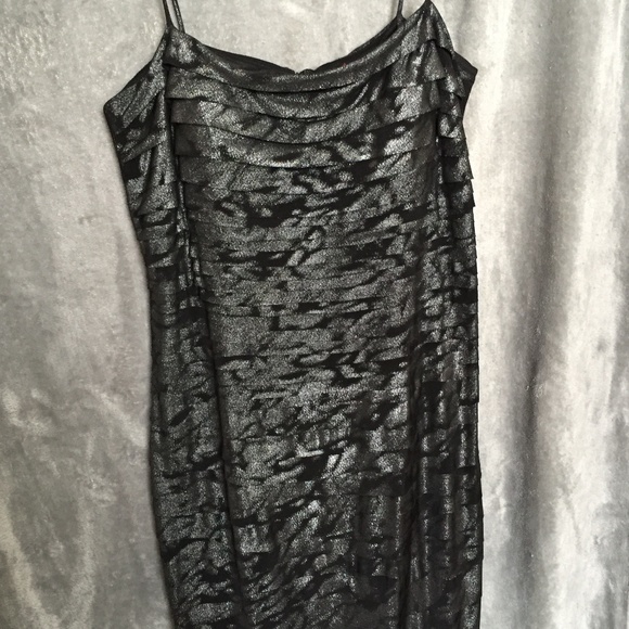 Elegant Black and Silver Dress - Picture 6 of 6